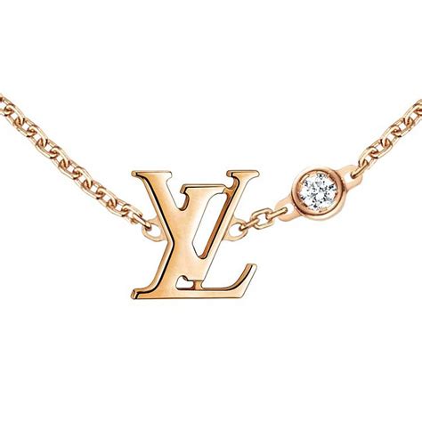 louis vuitton lv necklace gold